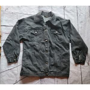 Hunters Run Mens S Black Jean Denim Jacket Vintage